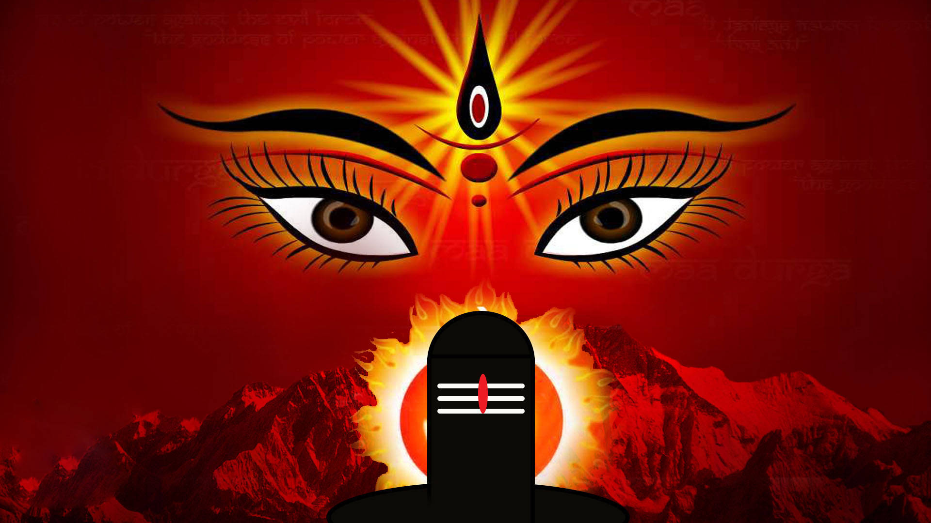 Mata Rani Eyes And Tilak