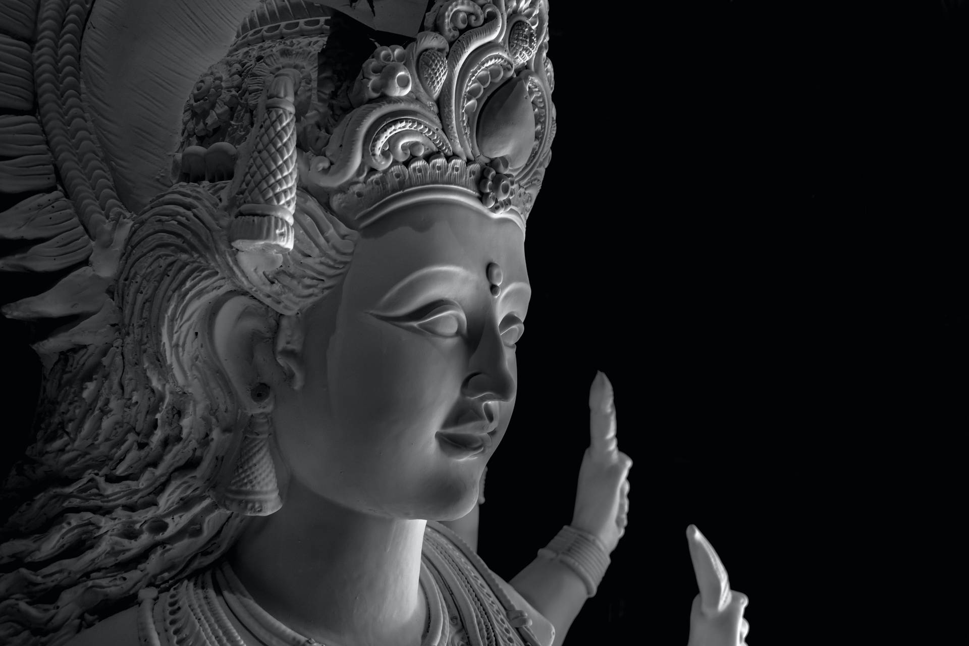 Mata Rani Gray Statue