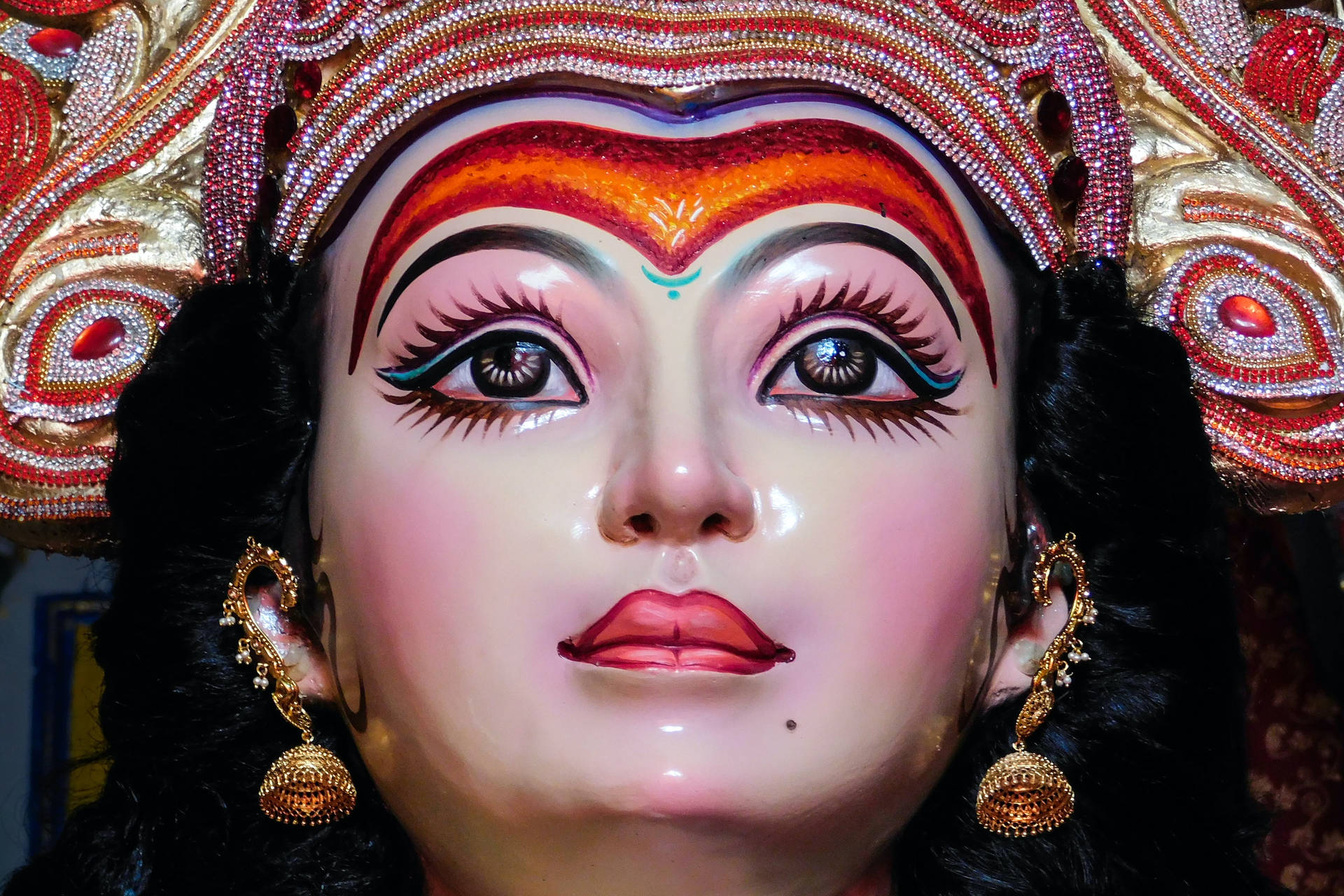 Mata Rani Whole Forehead Tilak Background