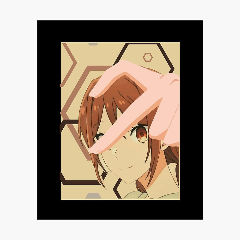 Matching Anime Hori Heart Hand Background