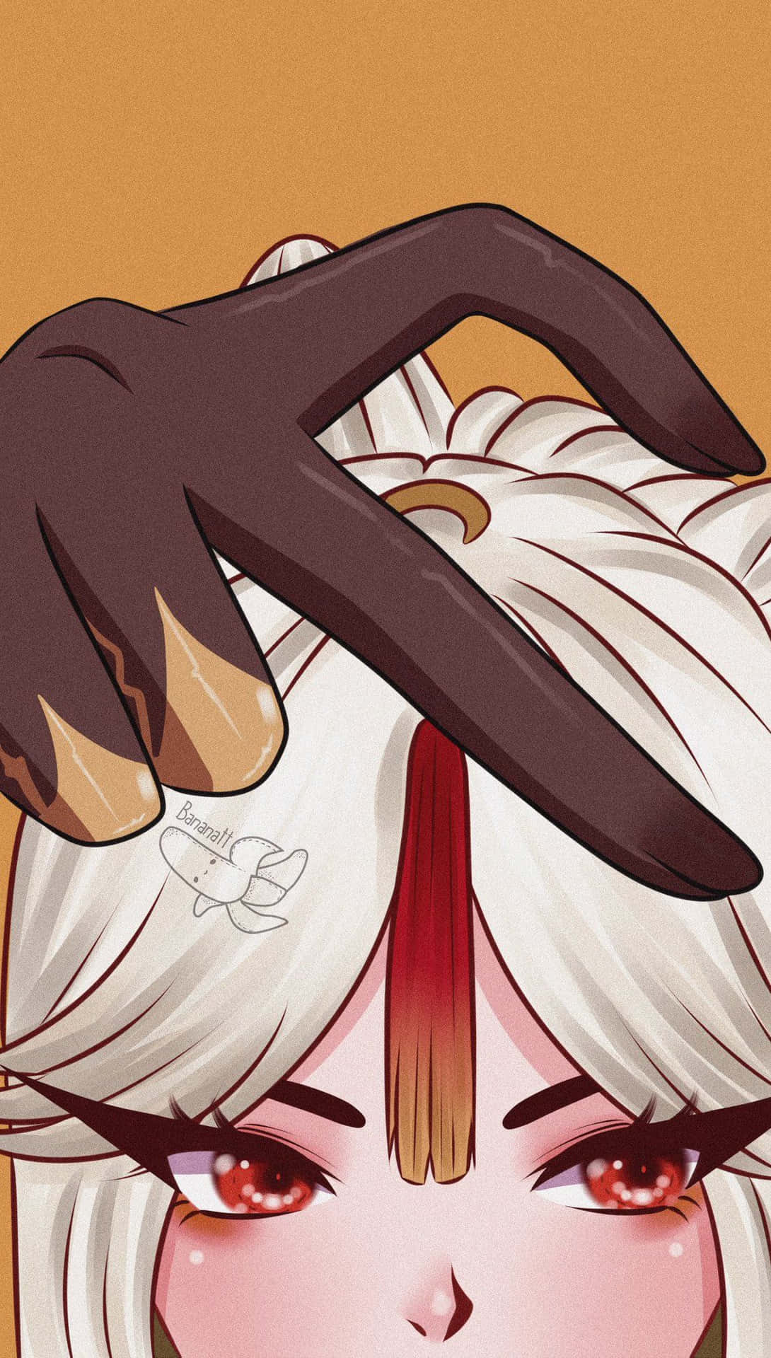 Matching Anime Ningguang Heart Hand