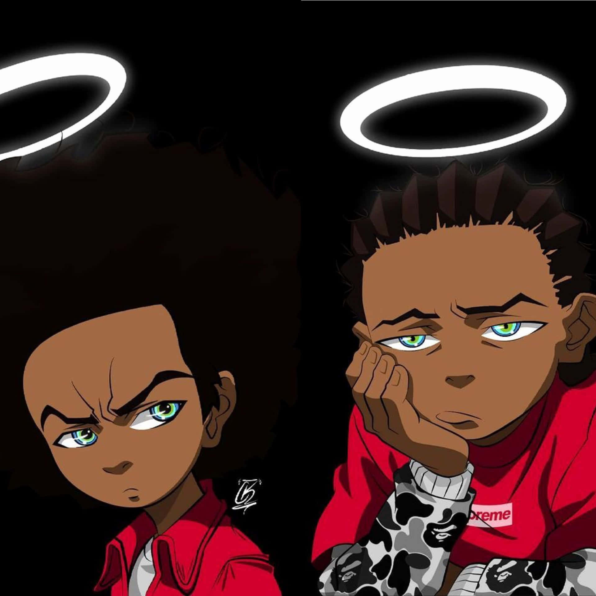 Matching Boondocks Pfp Background