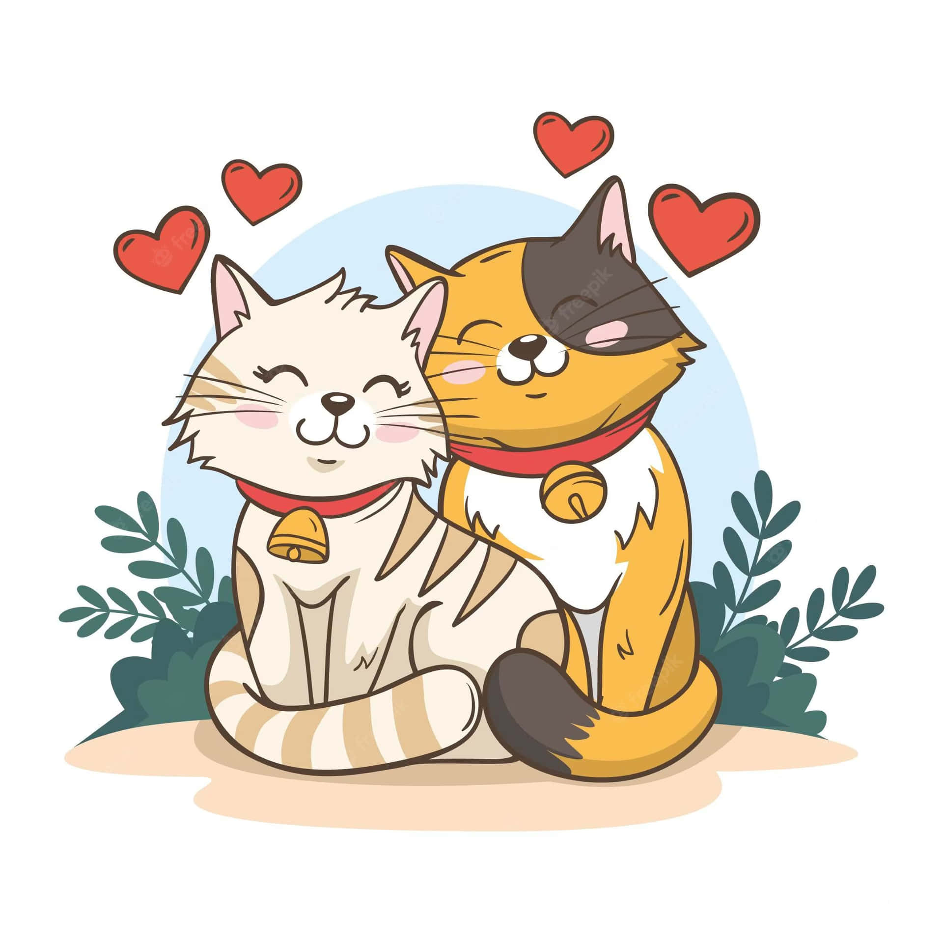 Matching Cat Pfp Lovers Background