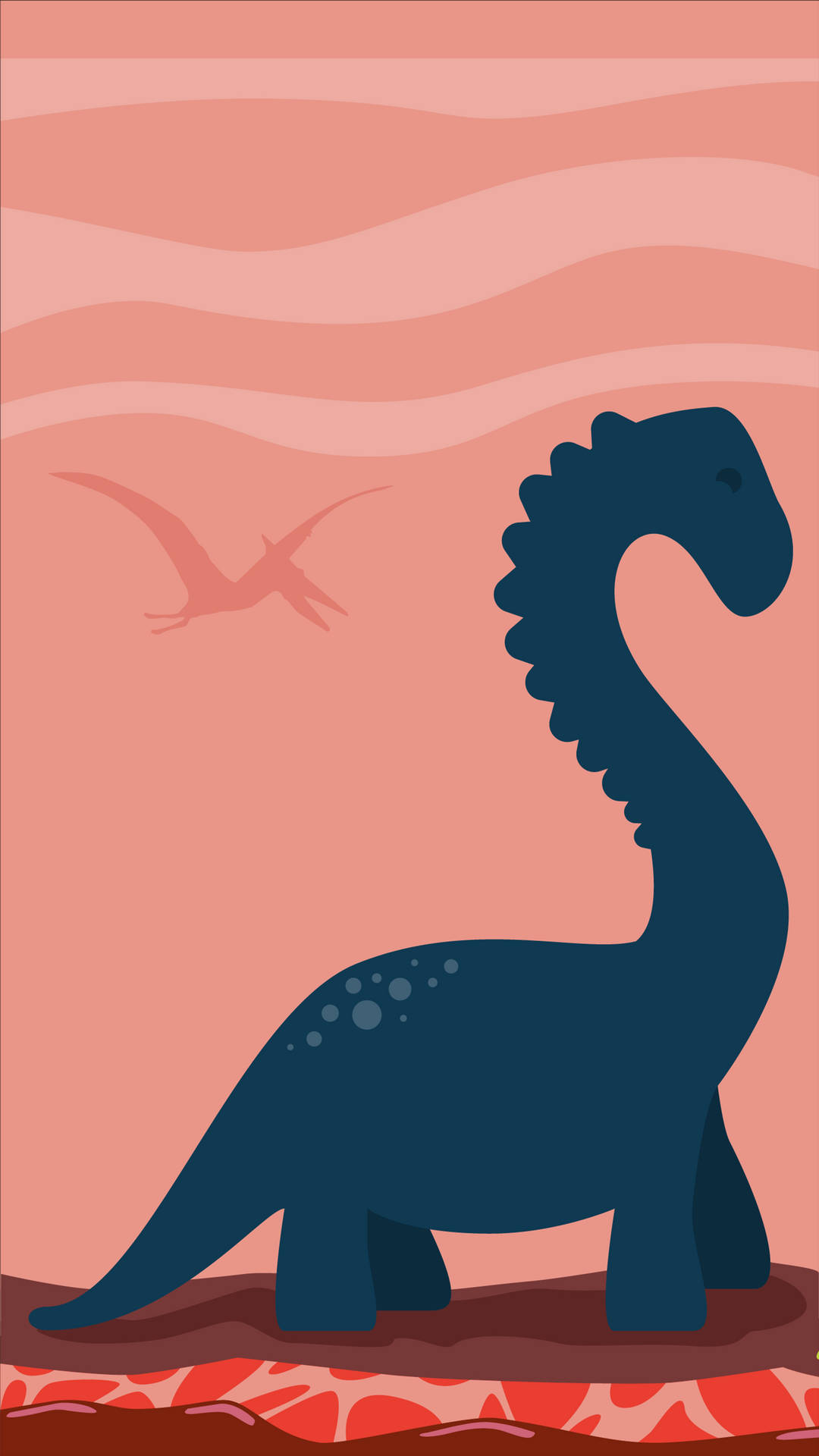 Matching Couple Blue Dinosaur Background