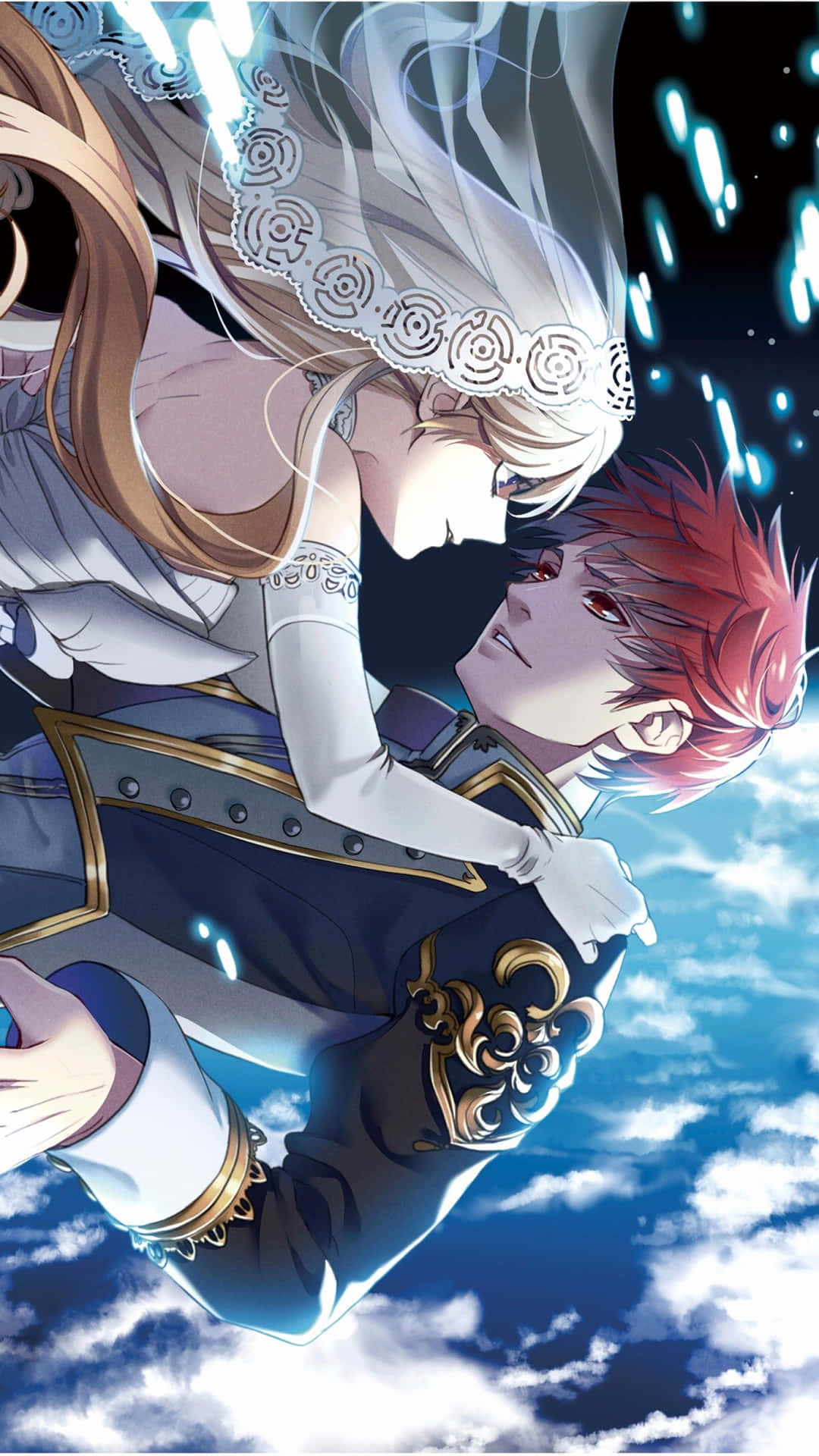 Matching Couple Pfp Wedding With Clouds