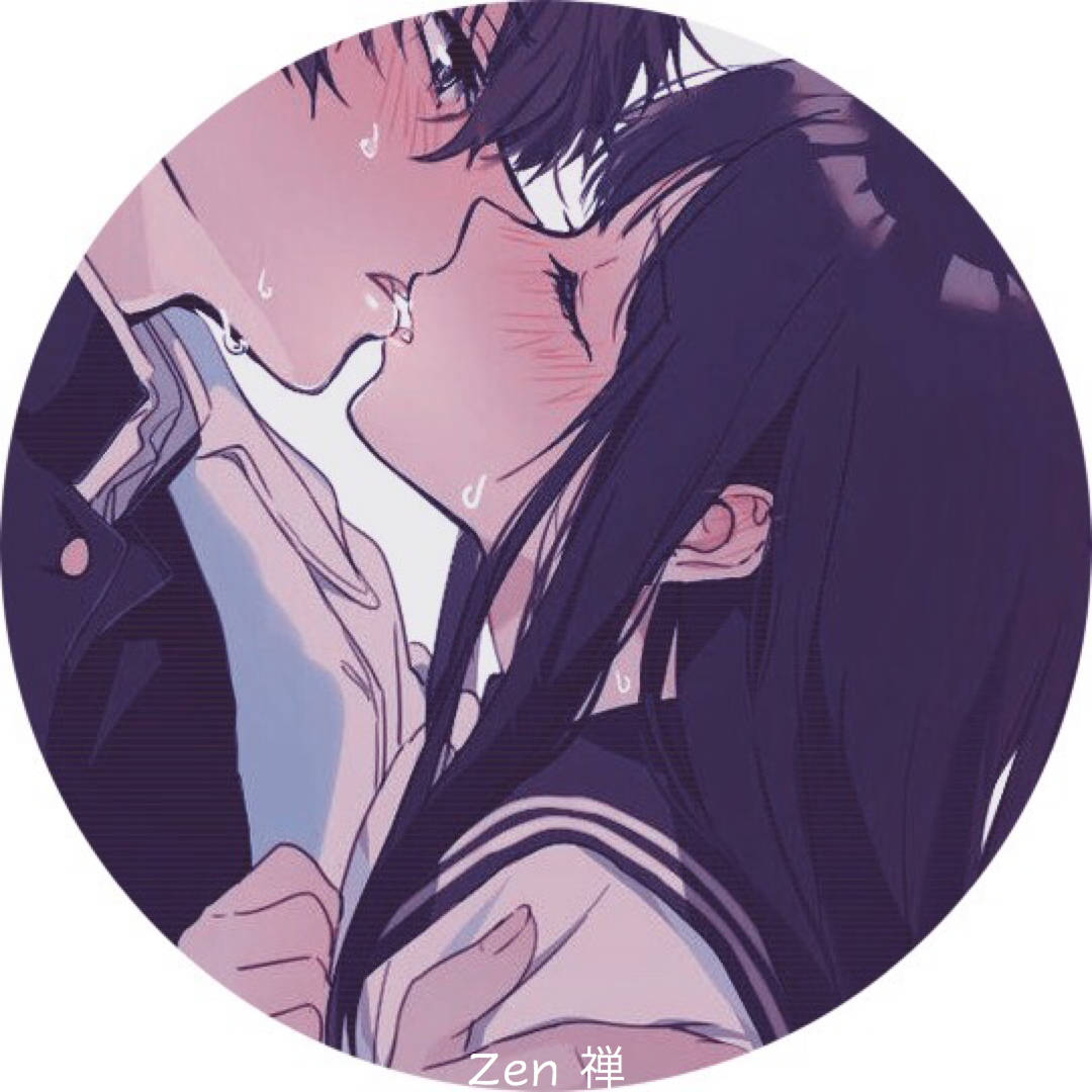 Matching Pfp For Couples Kissing Passionately Background