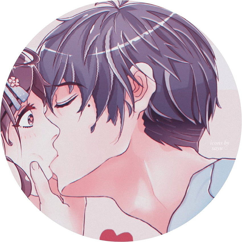 Matching Pfp For Couples Shocked Kiss