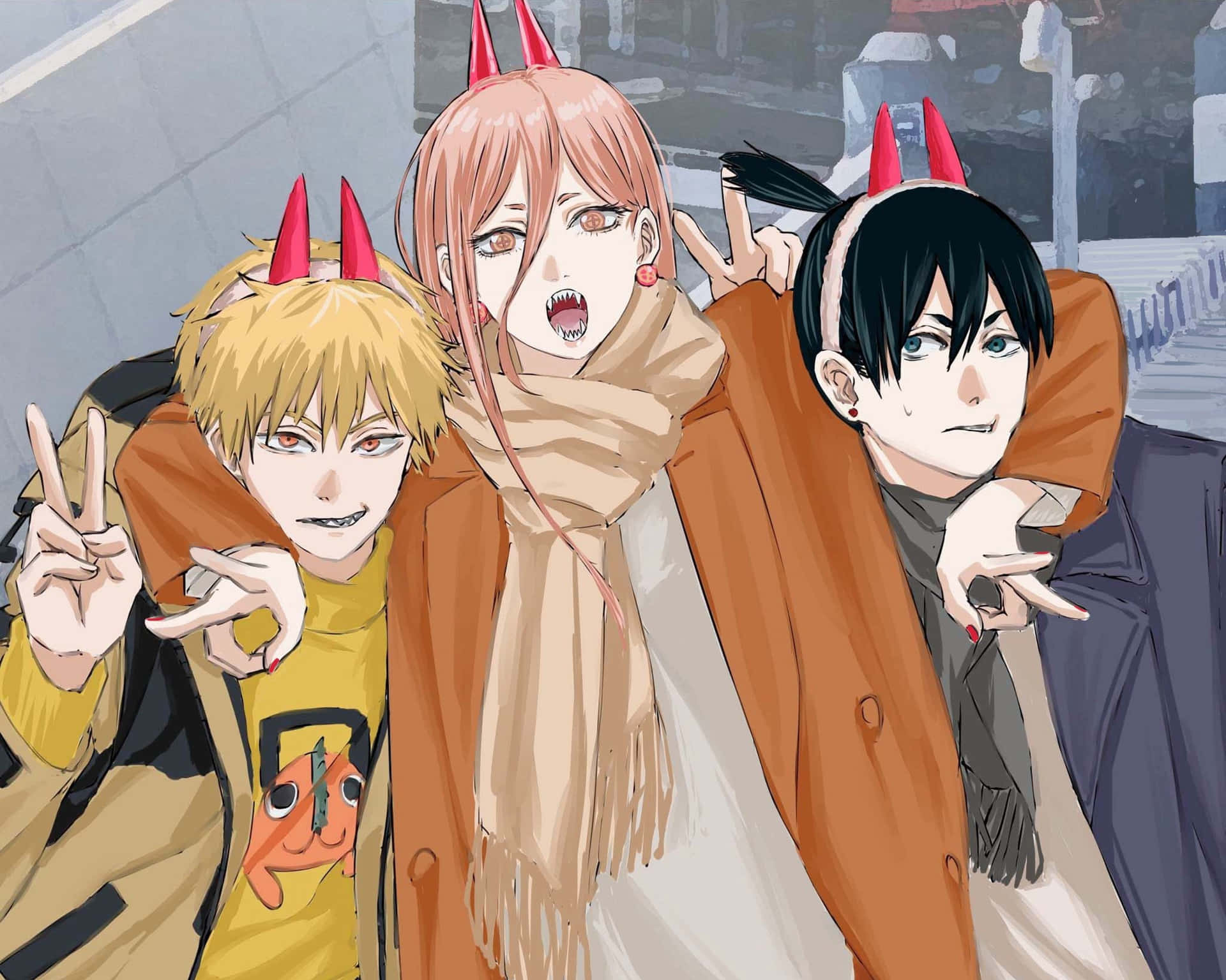 Matching Trio Chainsaw Man Pfp