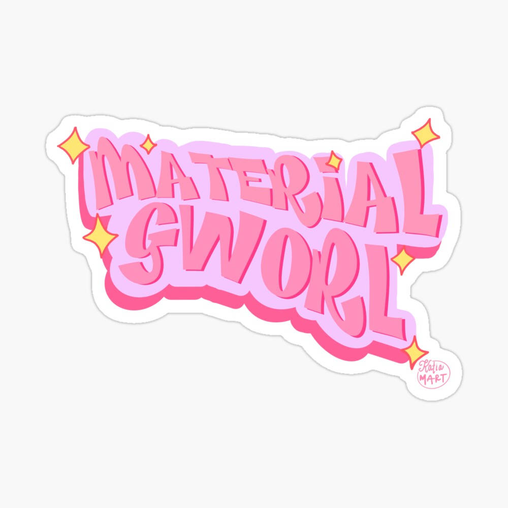 Material Gworl Sticker Graphic Background