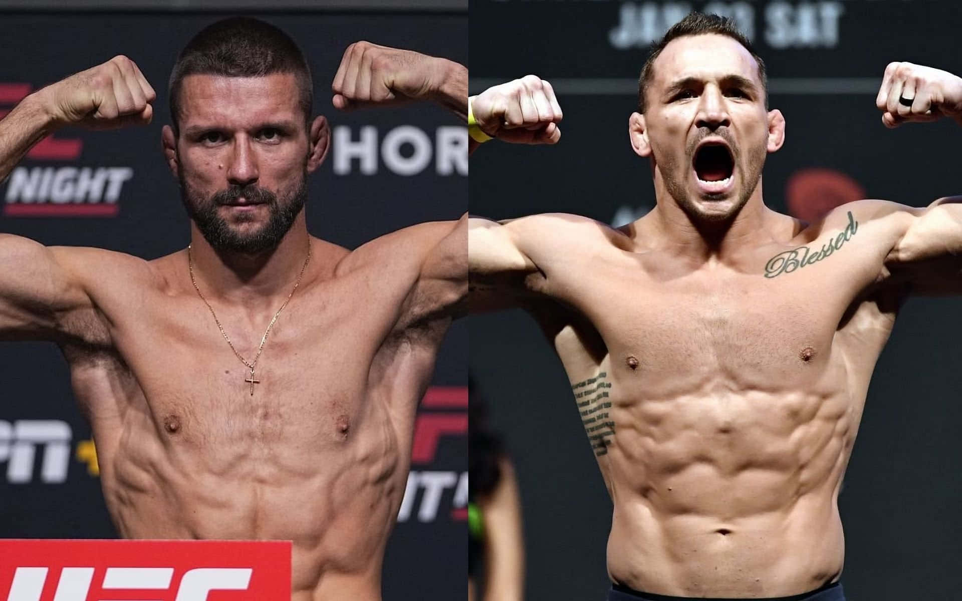 Mateusz Gamrot And Michael Chandler Background