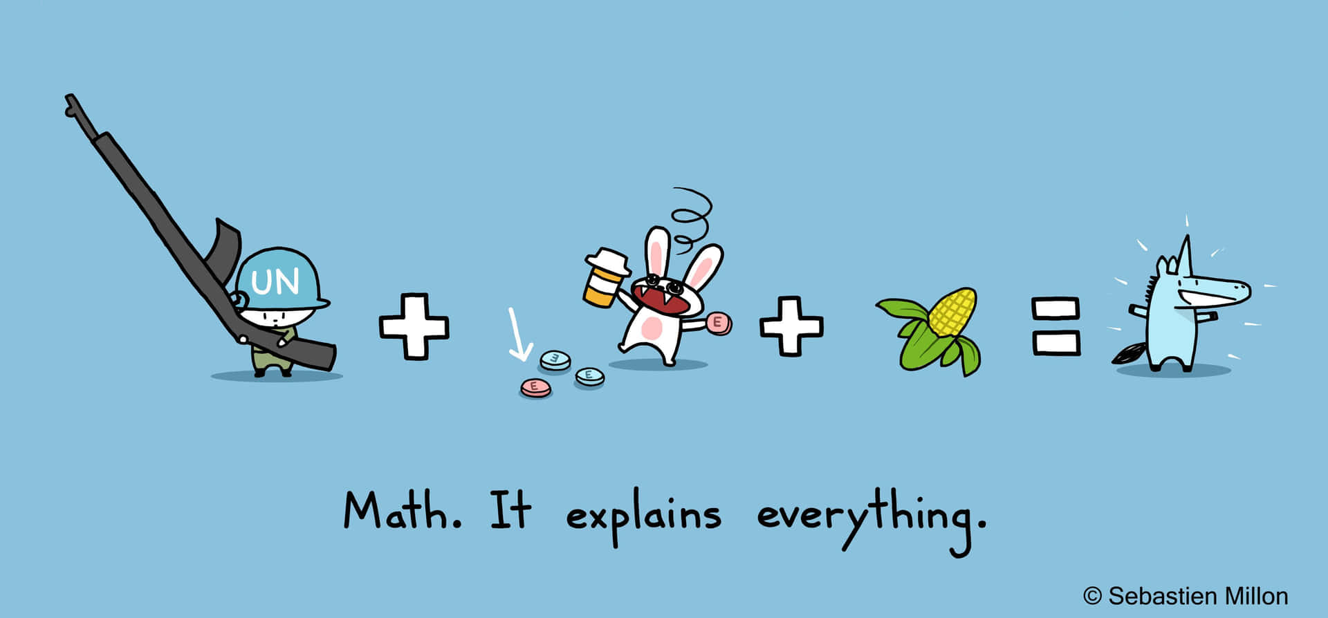 Math It Conquers Everything Background