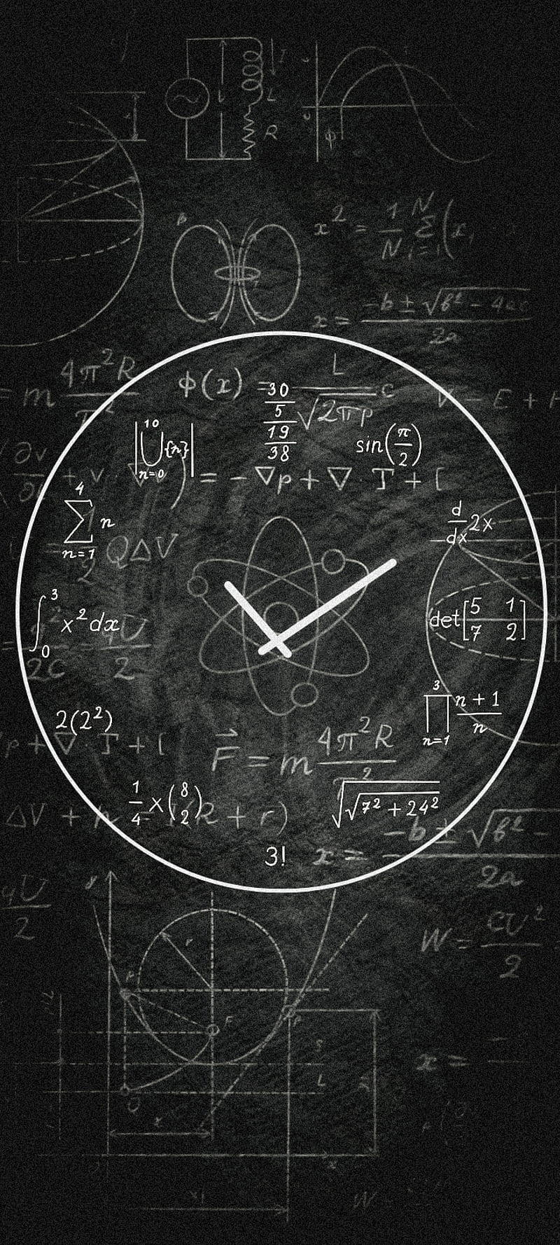 Math Time Clock Background