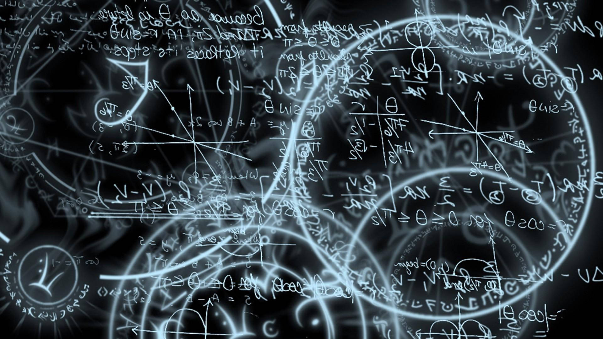 Mathematical Alchemy Equations Background
