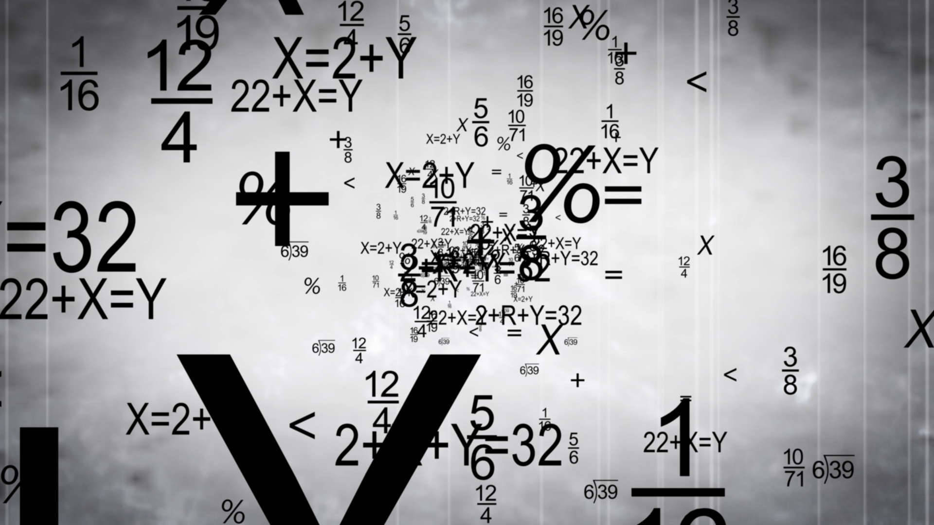 Mathematics Different Math Symbols Background