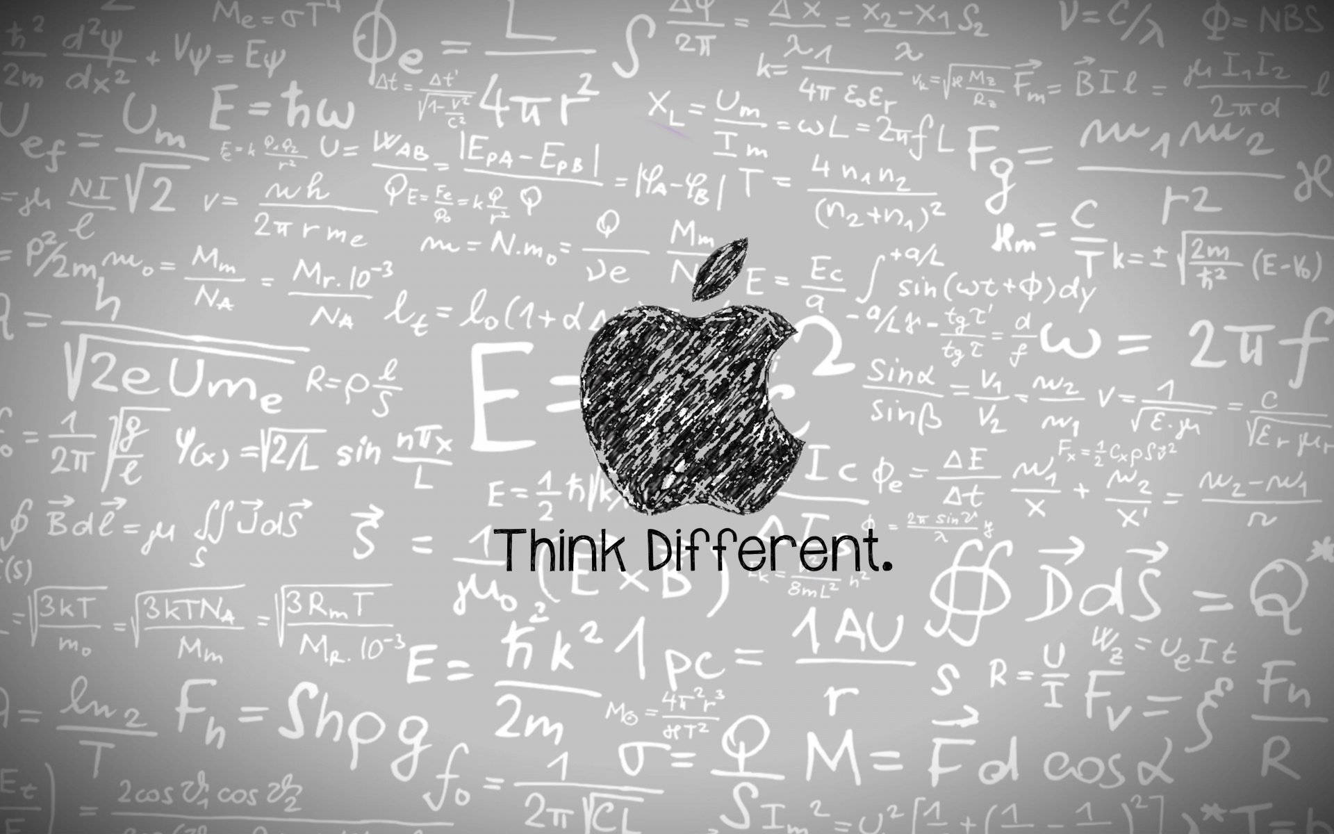 Mathematics Equation With Apple Logo Background