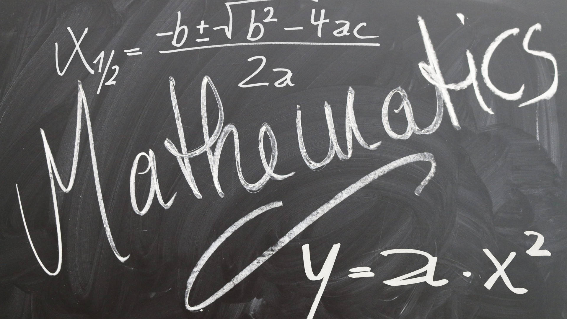 Mathematics On A Black Chalkboard
