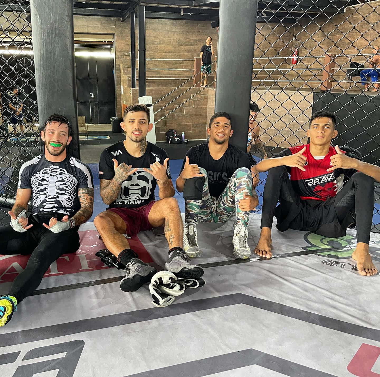 Matheus Nicolau Sitting With Friends