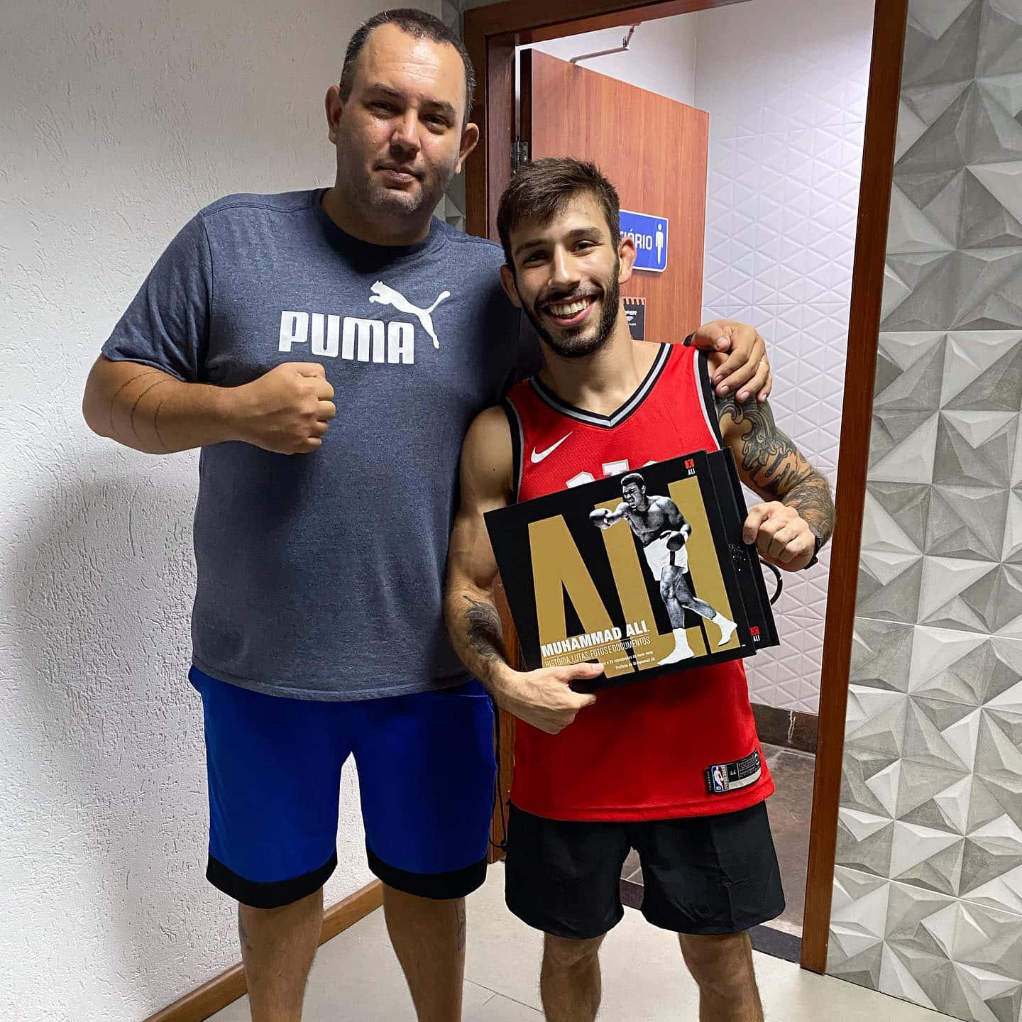 Matheus Nicolau With Muhammad Ali Box