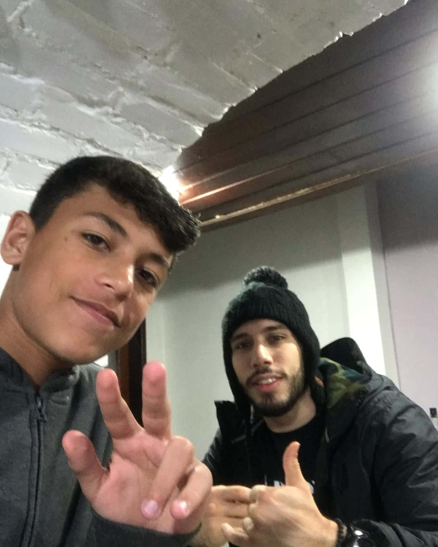 Matheus Nicolau With Young Boy