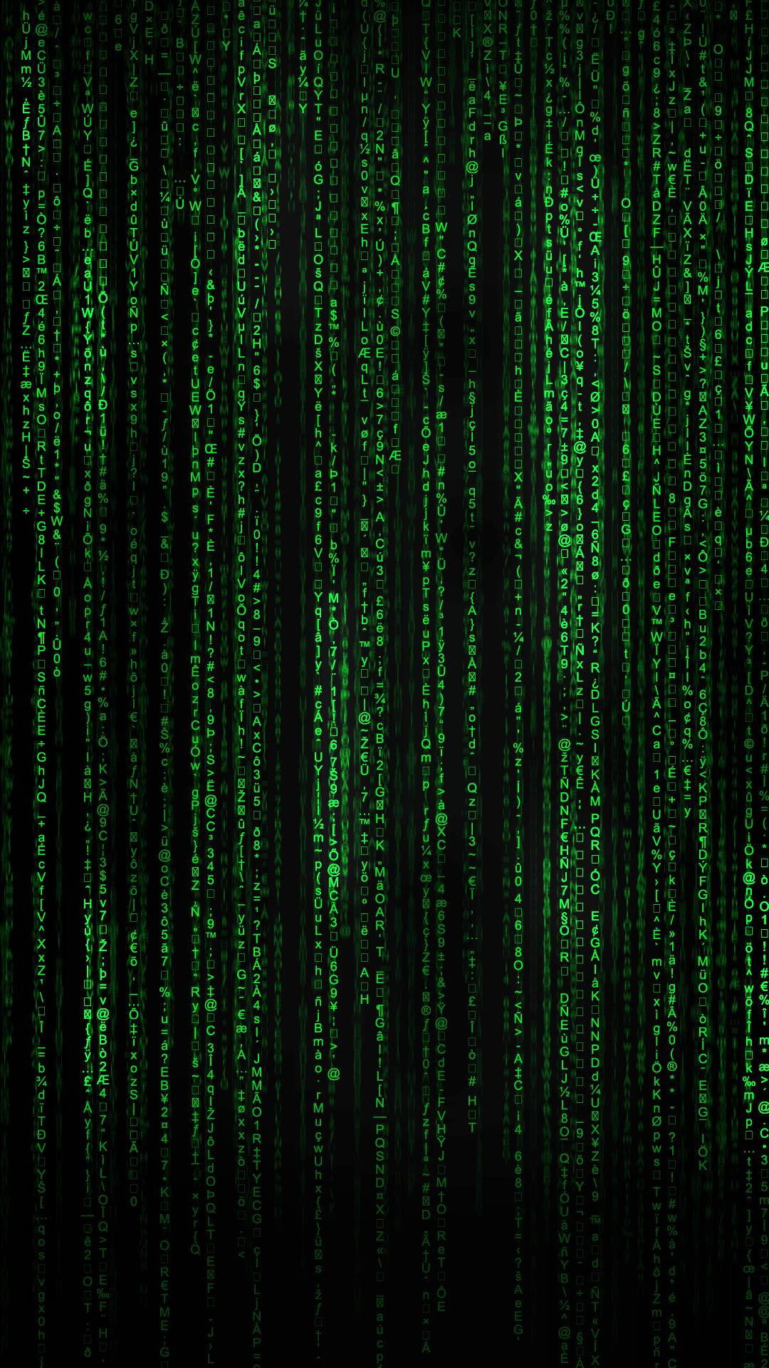 Matrix Code Streams Hacking Android Background