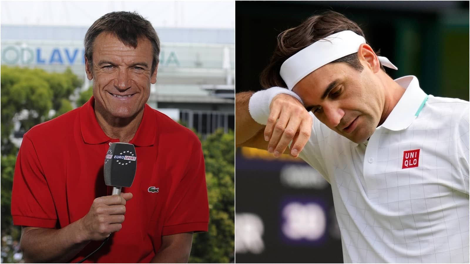 Mats Wilander And Roger Federer Background