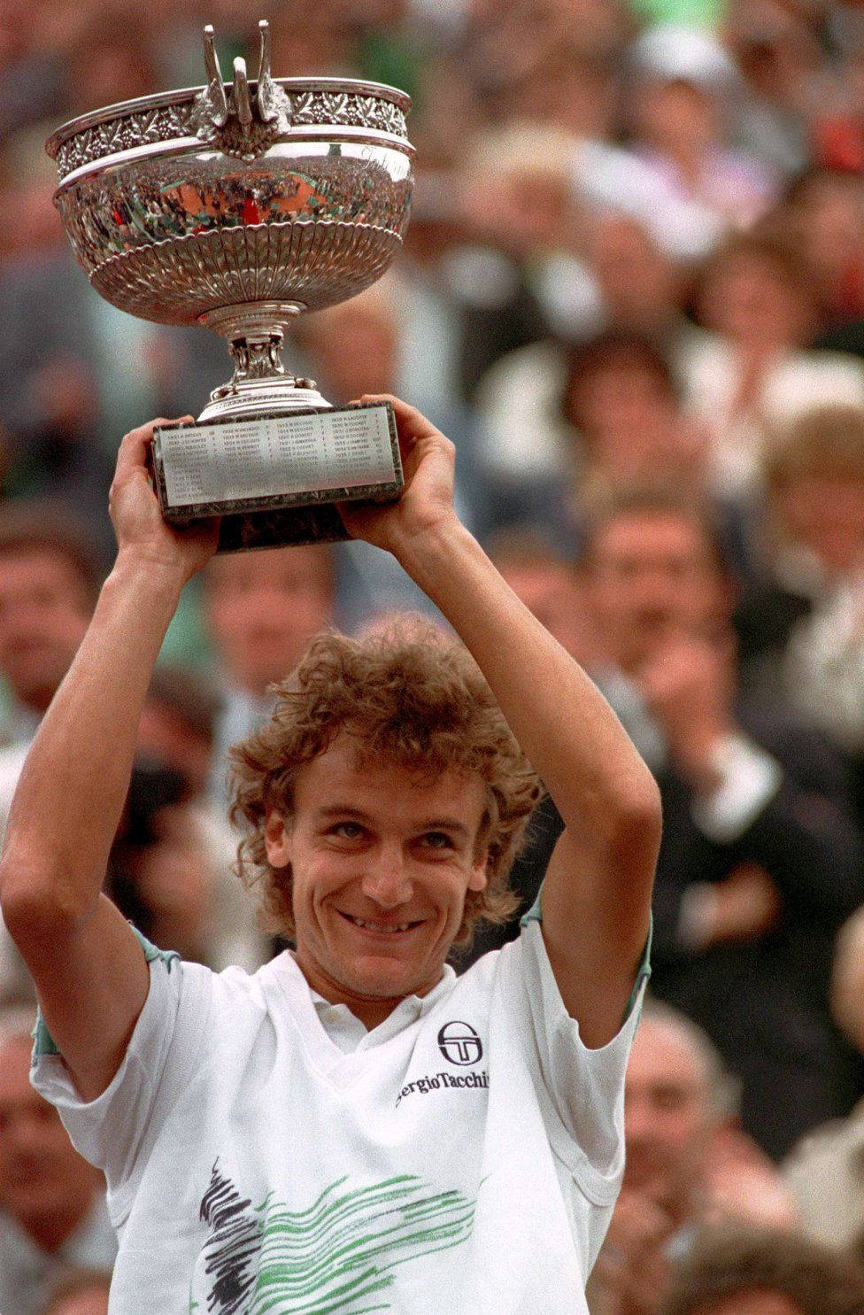 Mats Wilander Roland Garros 1988 Trophy Background