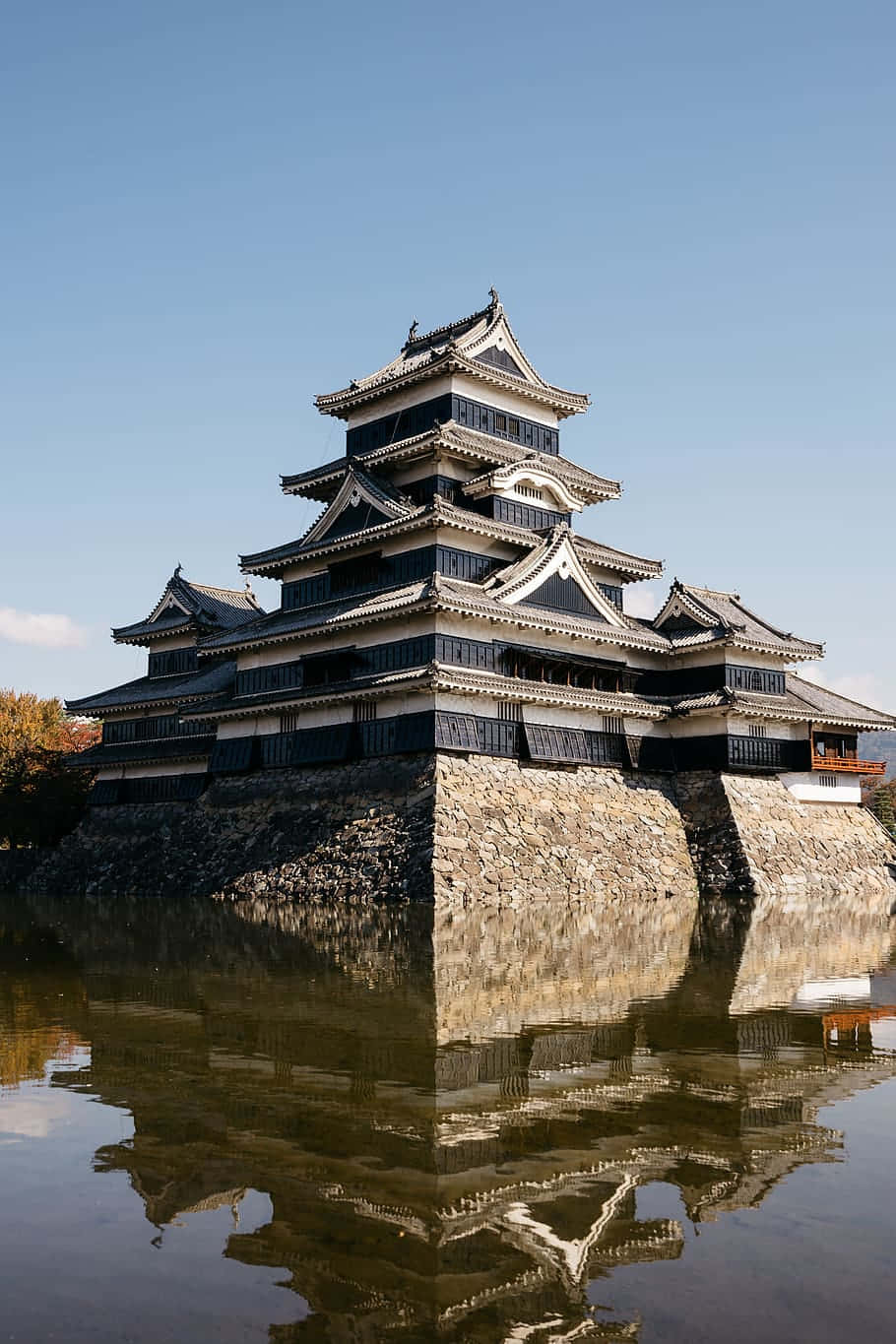 Matsumoto Castle Reflection Japan