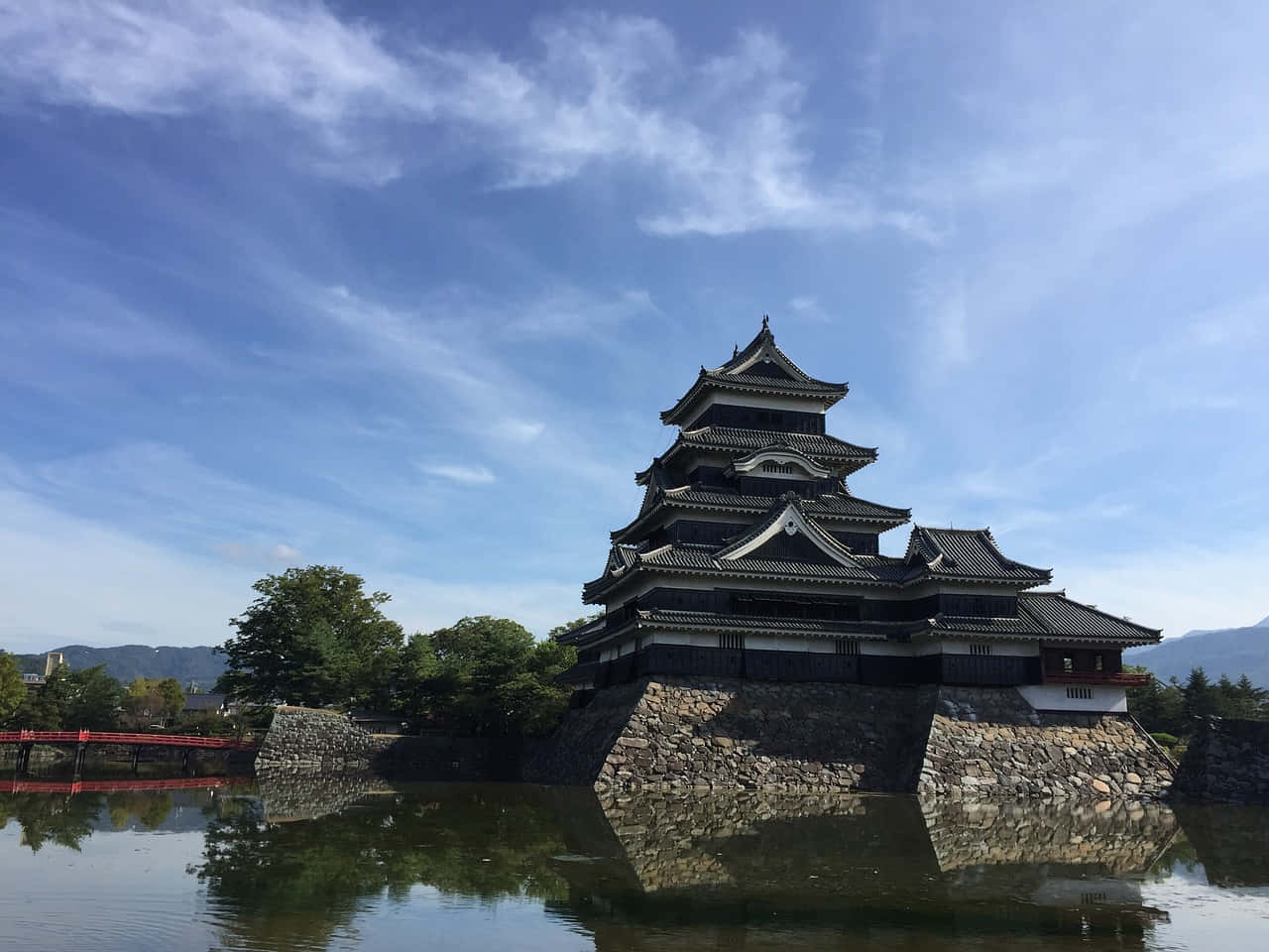 Matsumoto Castle Reflection Japan