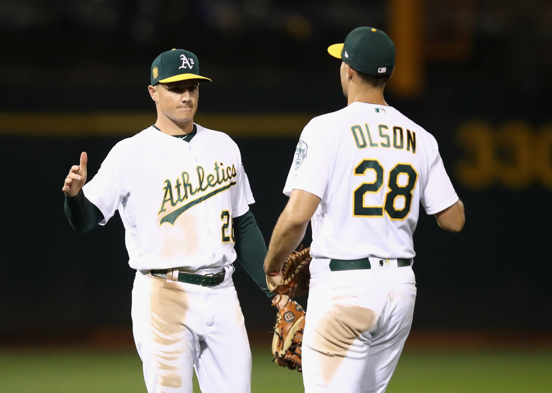 Matt Chapman And Matt Olson Oakland Athletics Background