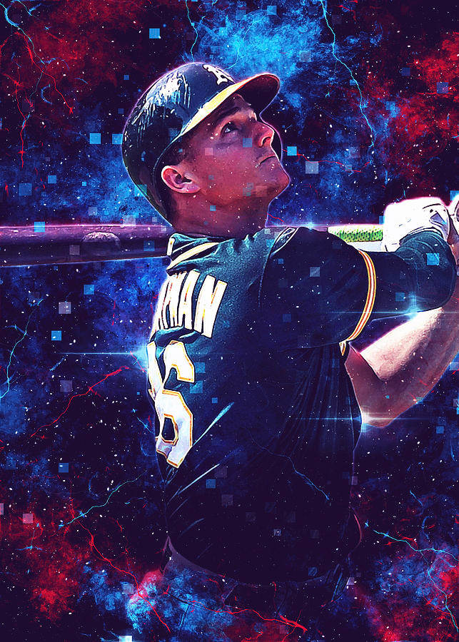 Matt Chapman Baseball Digital Art Phone Background