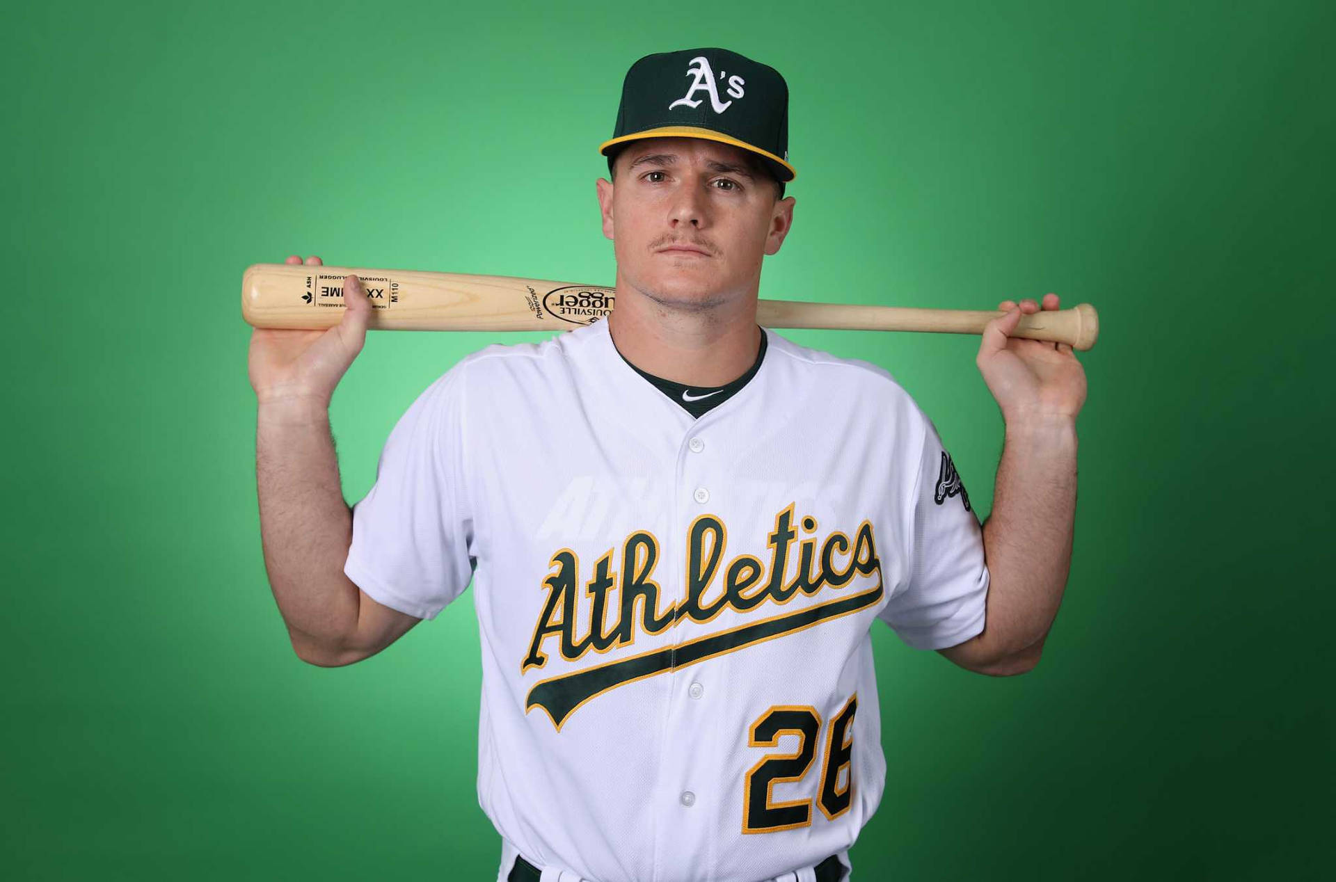 Matt Chapman Oakland Athletics Baseball Bat Background