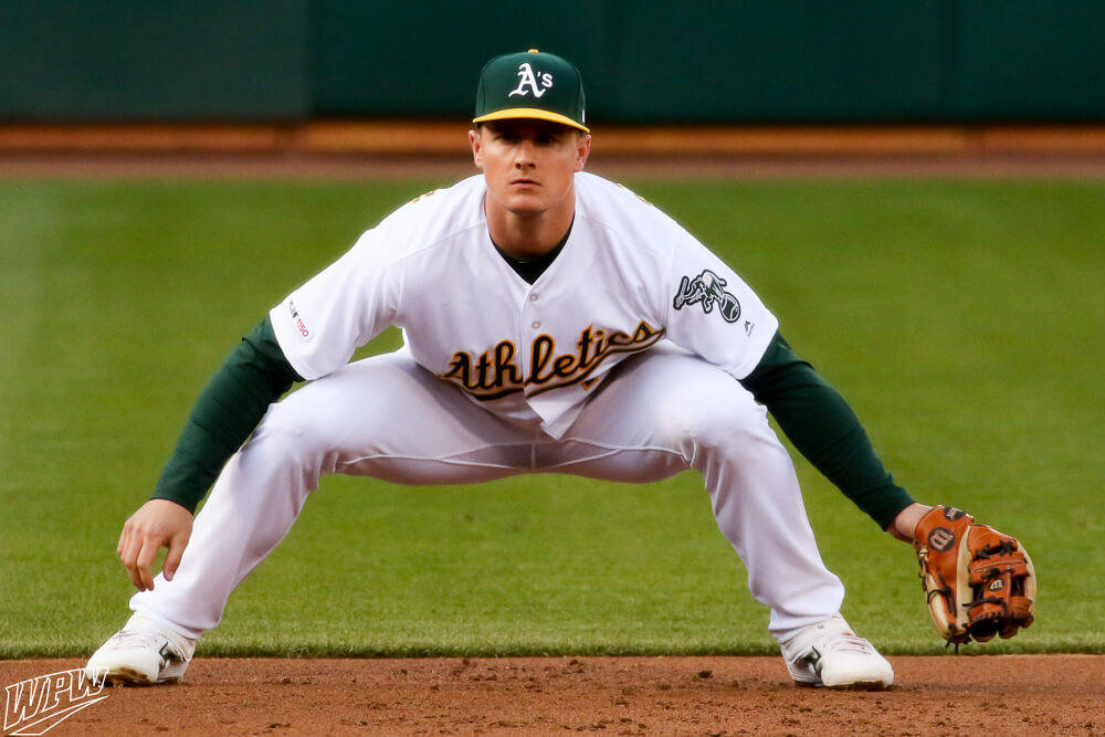 Matt Chapman Signature Defensive Crouch Background