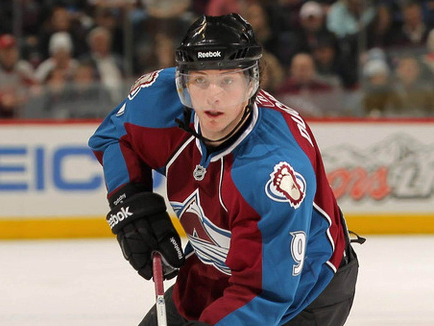 Matt Duchene During A Colorado Avalanche Game Background