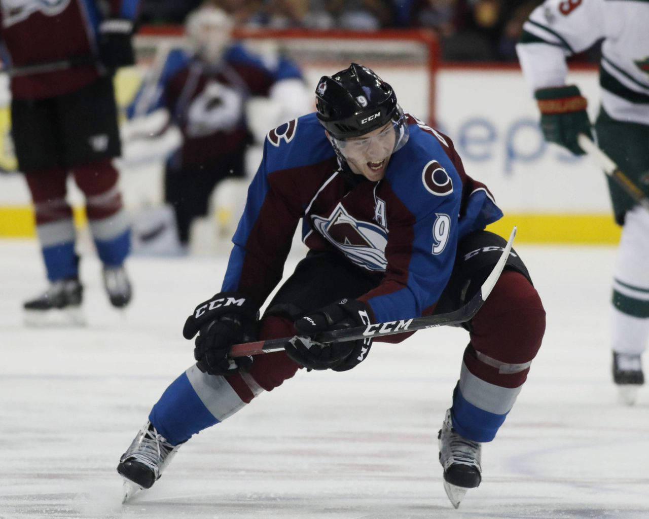 Matt Duchene Ice Hockey Bending Background