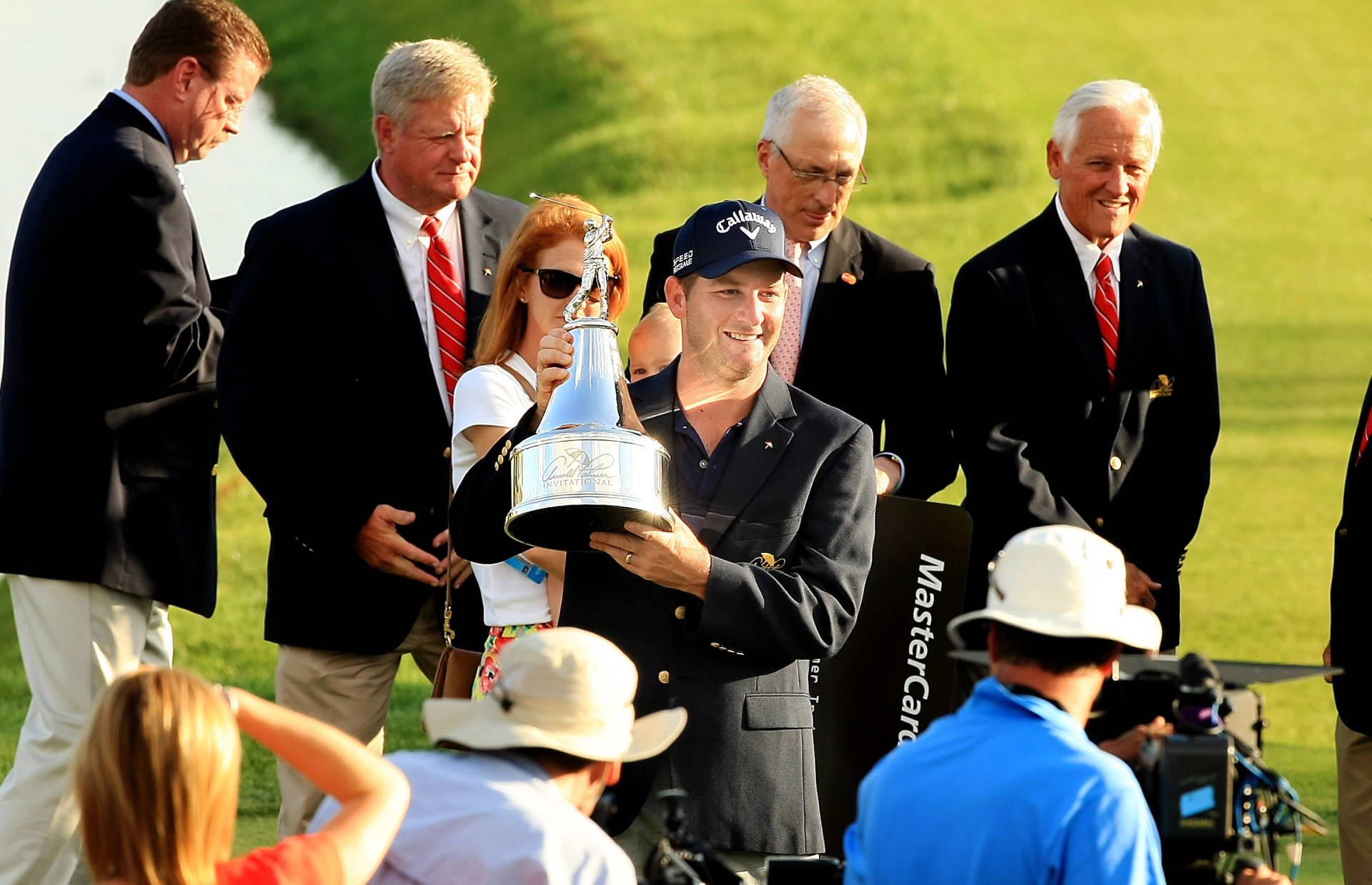 Matt Every Receiving Arnold Palmer Trophy