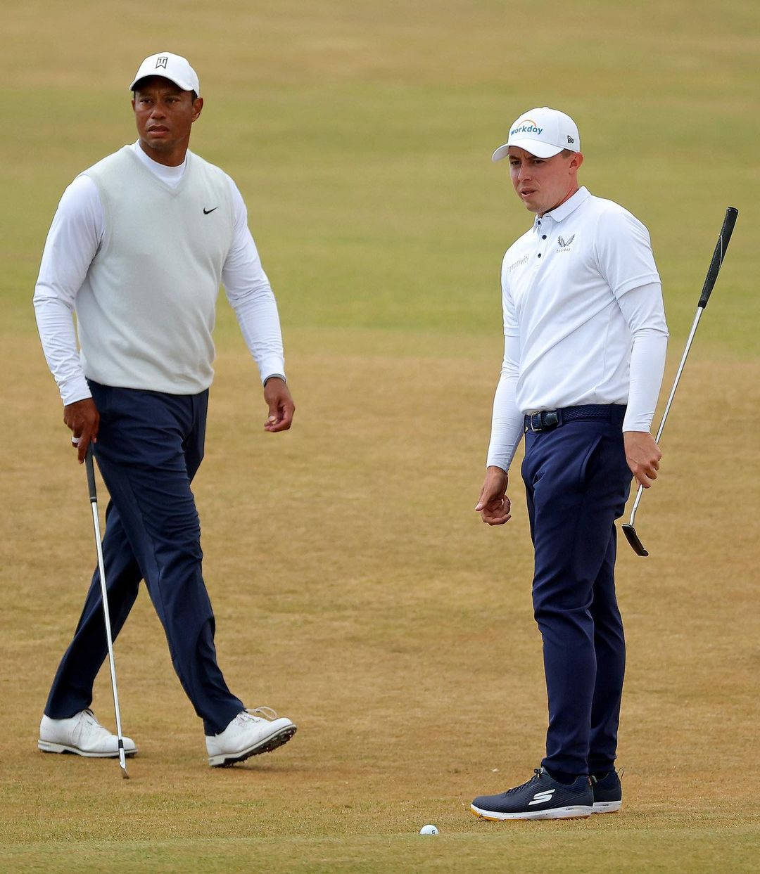 Matt Fitzpatrick And Tiger Woods Background