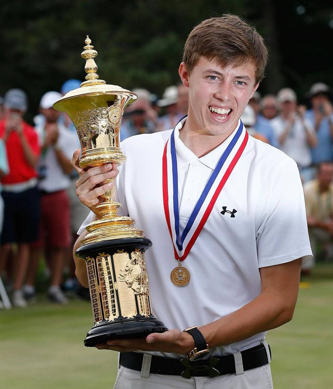 Matt Fitzpatrick British Masters Golf Trophy Background