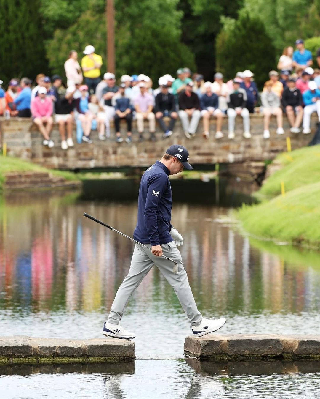 Matt Fitzpatrick Crossing Stone Bridge Background