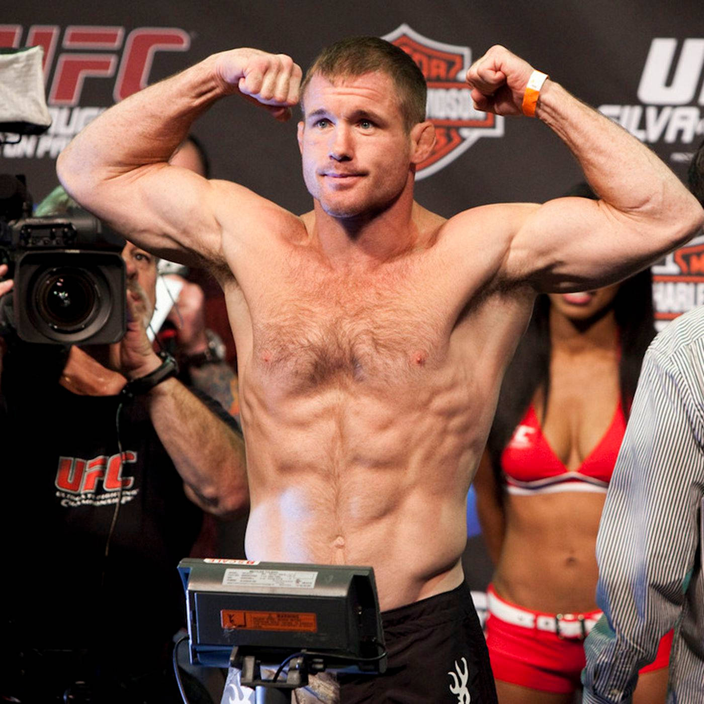 Matt Hughes Official Weigh In Background