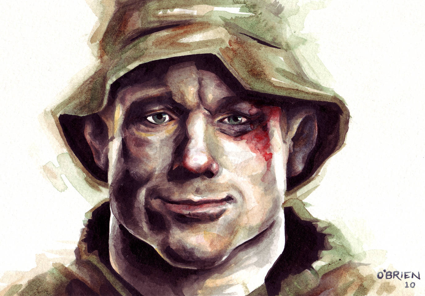 Matt Hughes Portrait Art Background