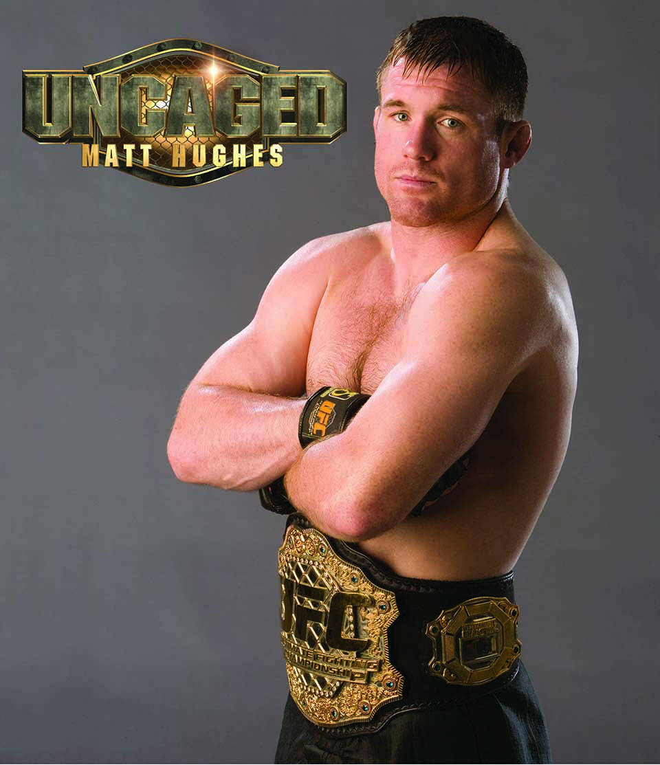 Matt Hughes Posing With Belt Background