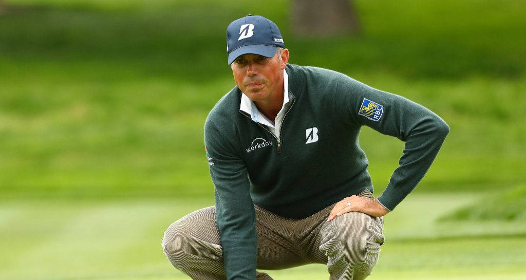 Matt Kuchar In Full Golf Swing Background