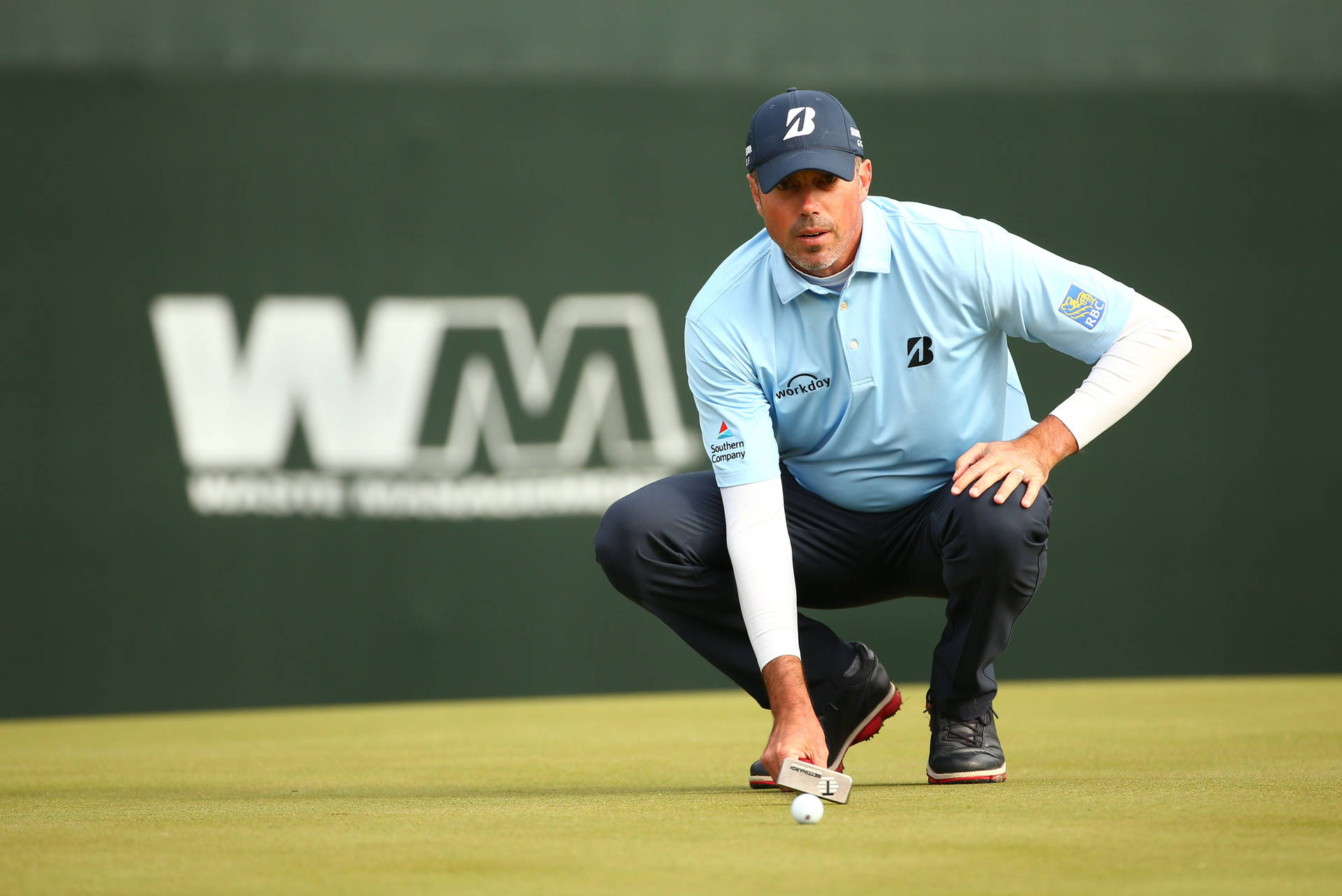 Matt Kuchar Preparing For Golf Match Background