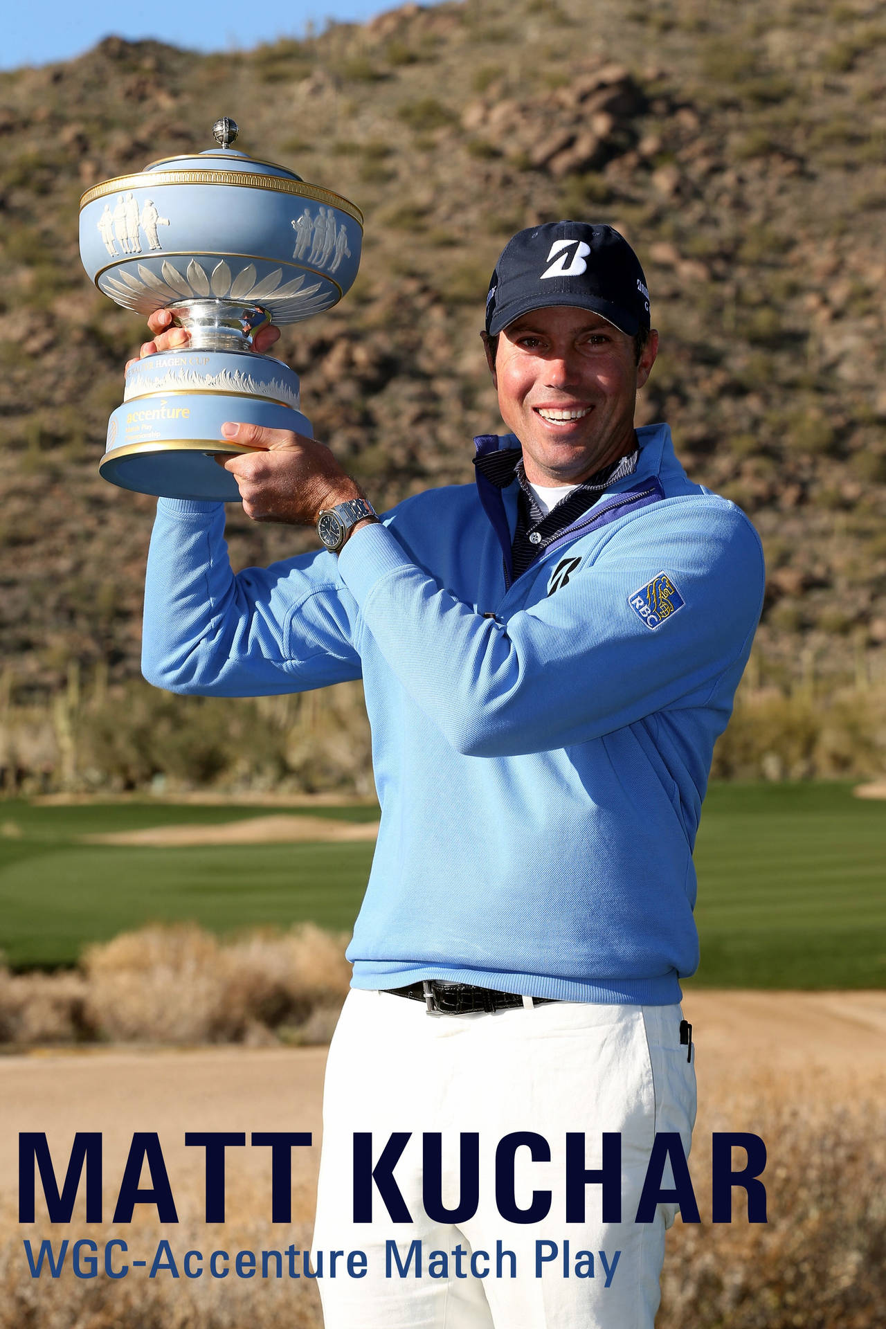 Matt Kuchar Presenting Trophy Background