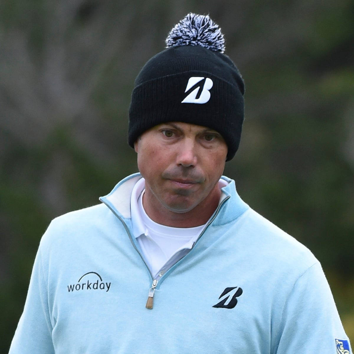 Matt Kuchar Wearing Black Bonnet Background