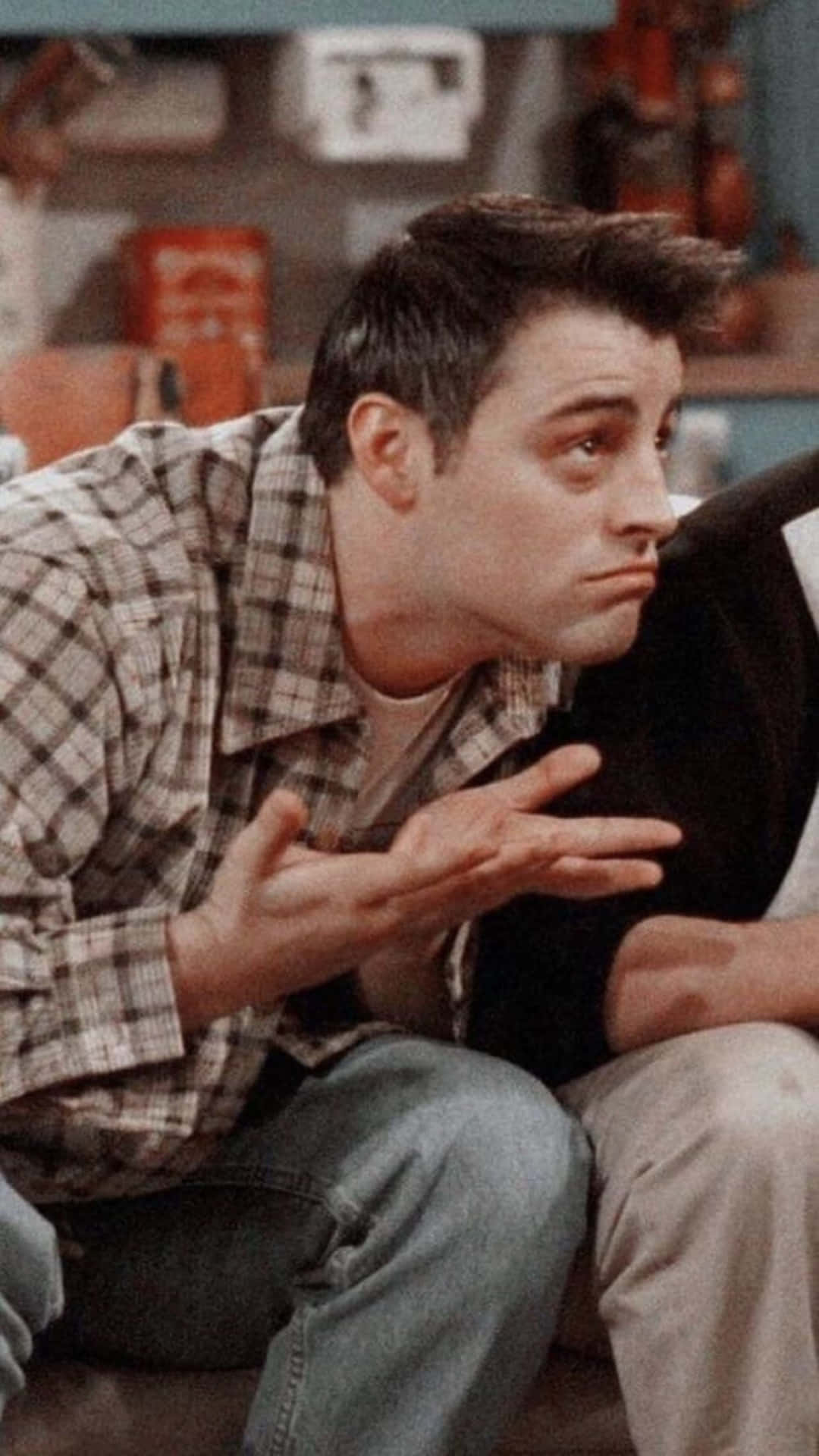 Matt Leblanc As Joey Tribbiani In Popular Sitcom “friends” Background