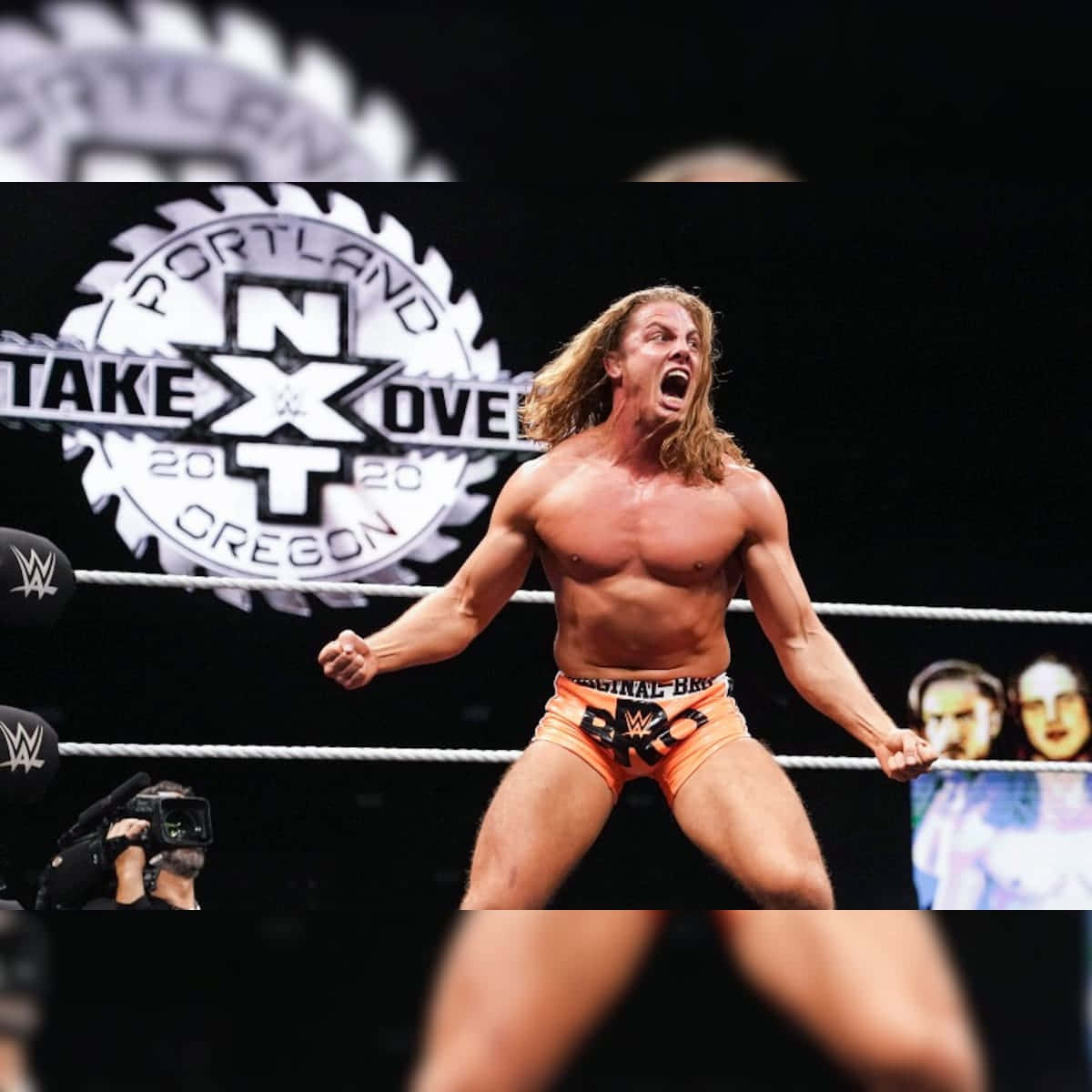 Matt Riddle Championing In Nxt Takeover Event Background