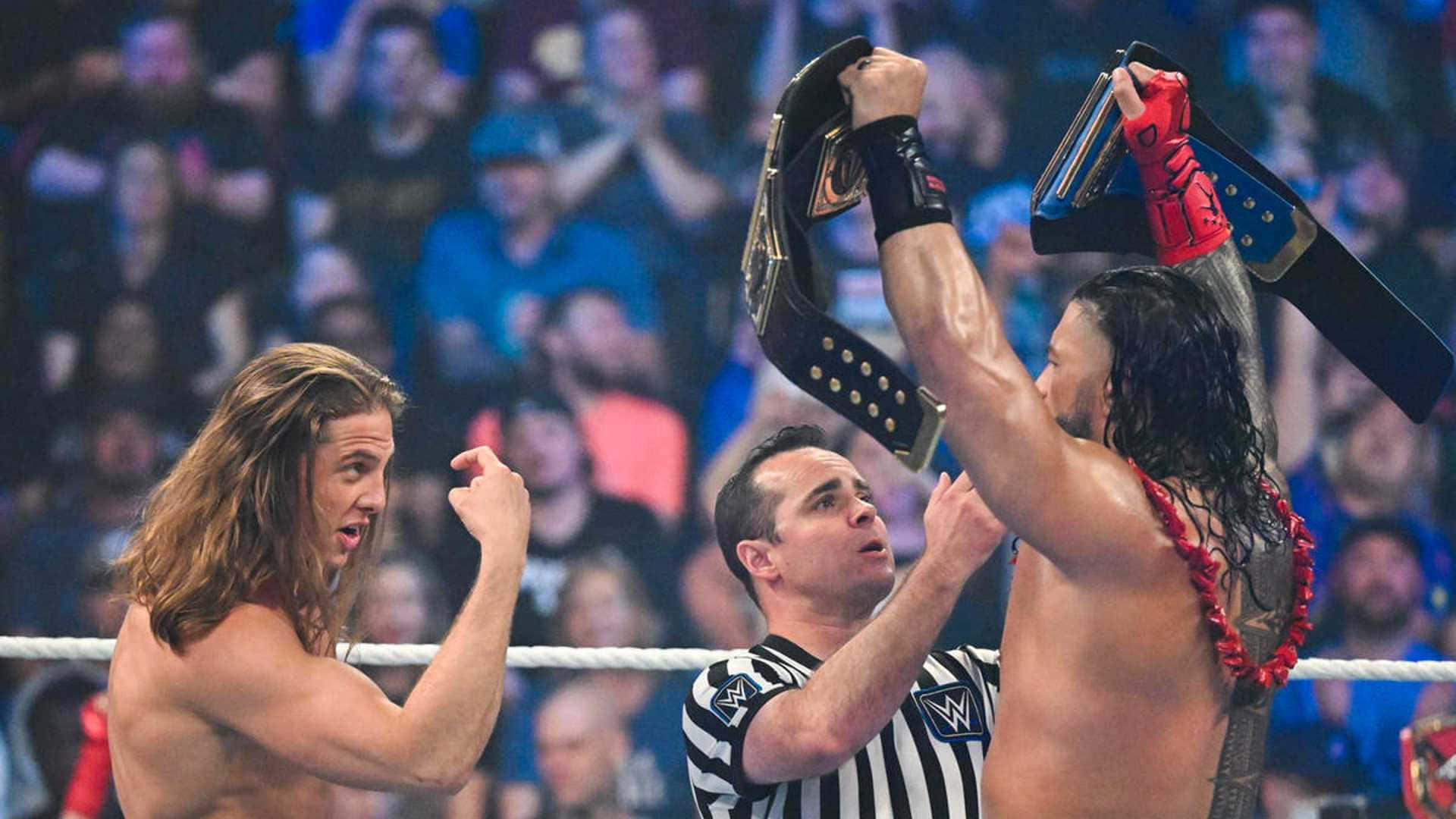 Matt Riddle Match Against Roman Reigns Background