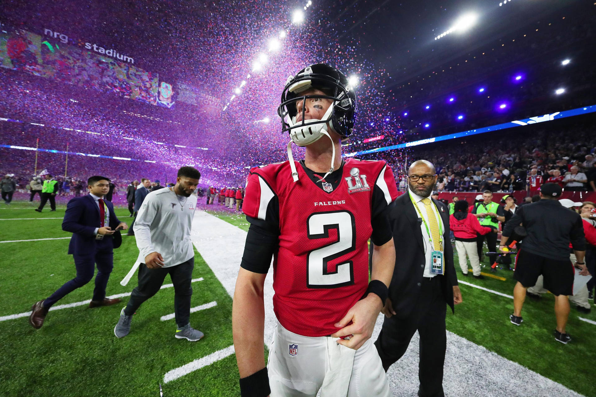 Matt Ryan After A Game Background