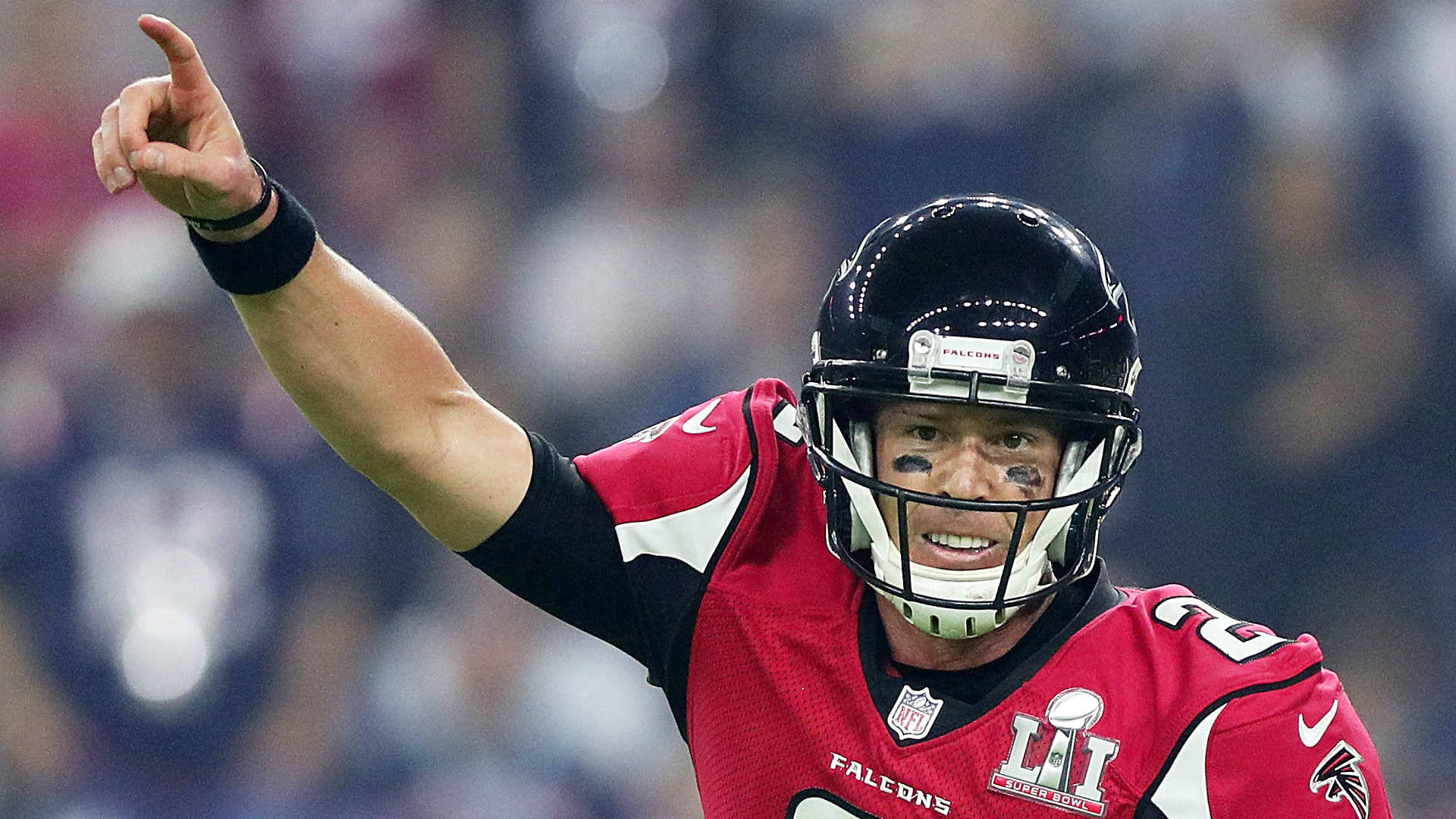 Matt Ryan Pointing At Something Background